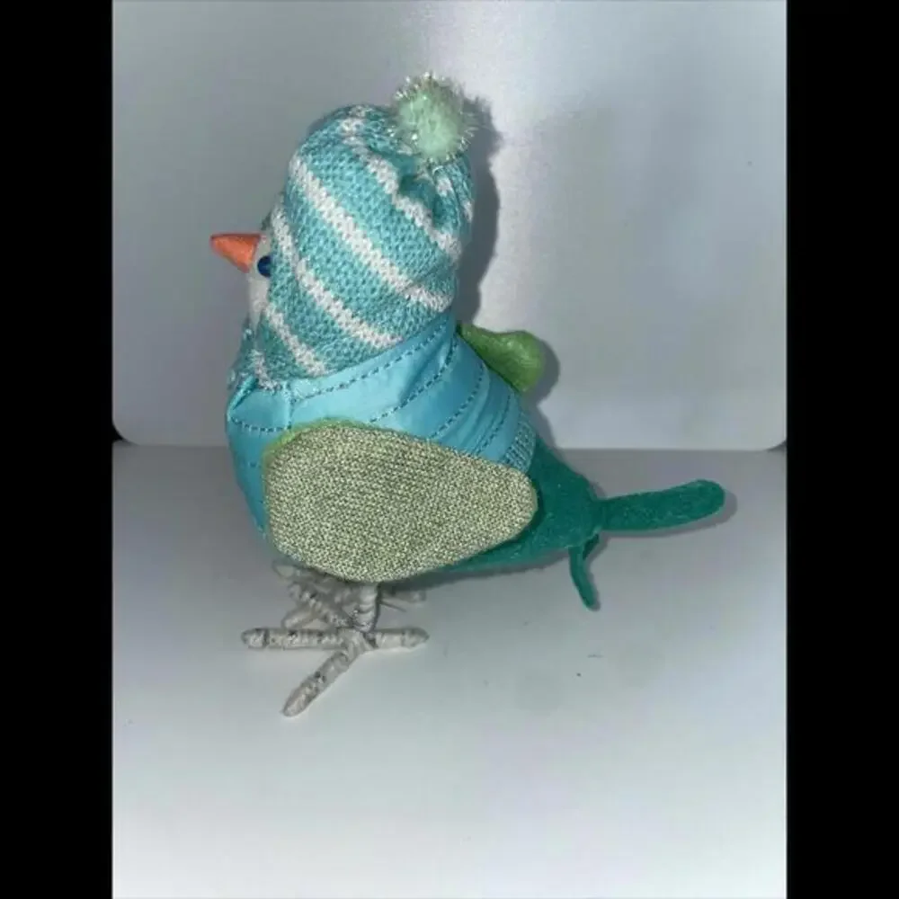 Christmas Blue Bird NIEVA Featherly Friends Winter Figure‎ Wondershop 2018 Rare